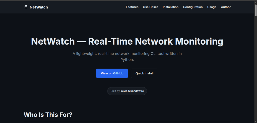 NetWatch screenshot